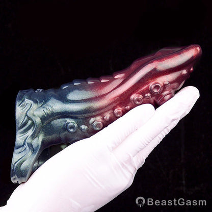 Black Knight Monster Penis Sleeve – Fantasy Spiked Cocksleeve 🏴‍☠️🔥 - BeastGasm