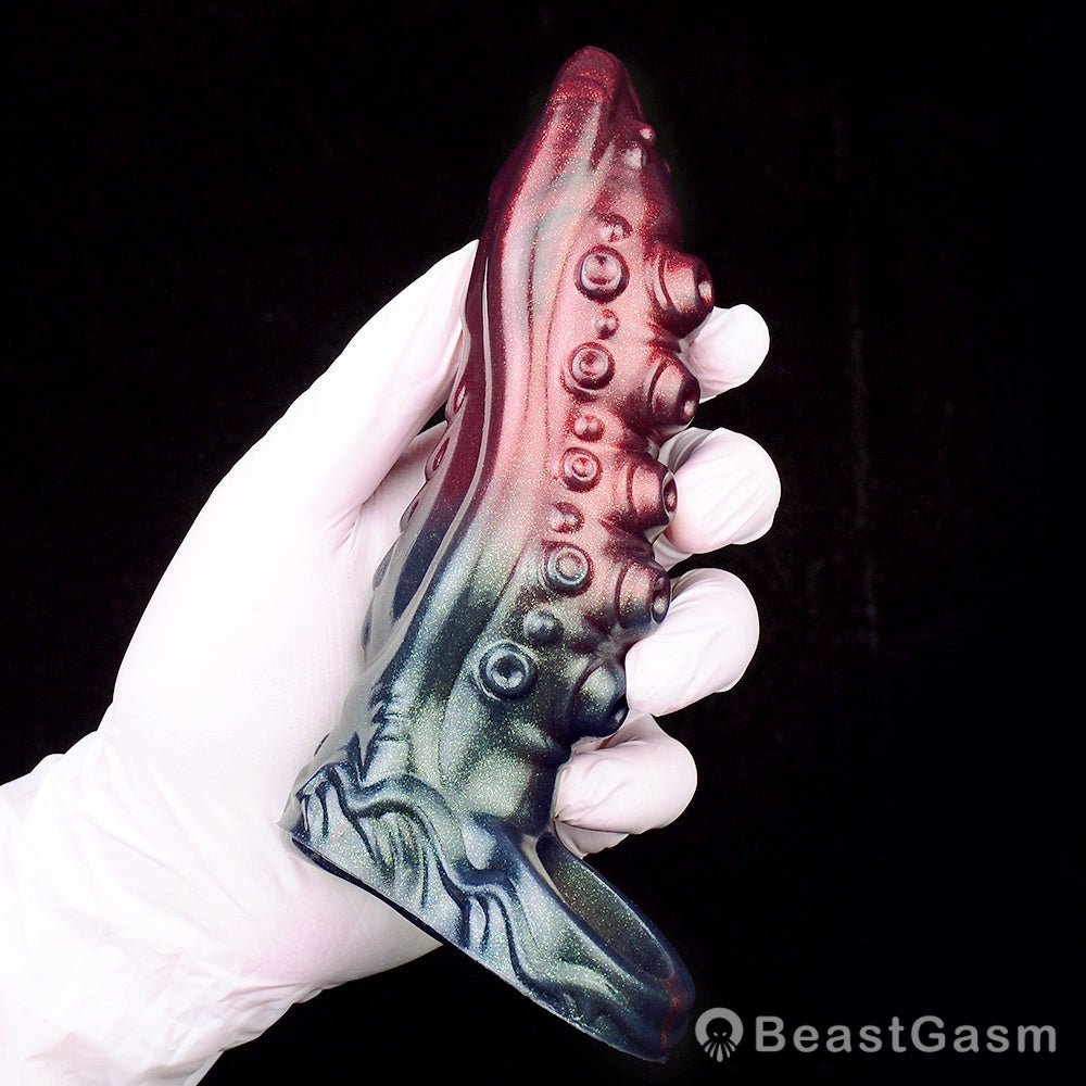 Black Knight Monster Penis Sleeve – Fantasy Spiked Cocksleeve 🏴‍☠️🔥 - BeastGasm