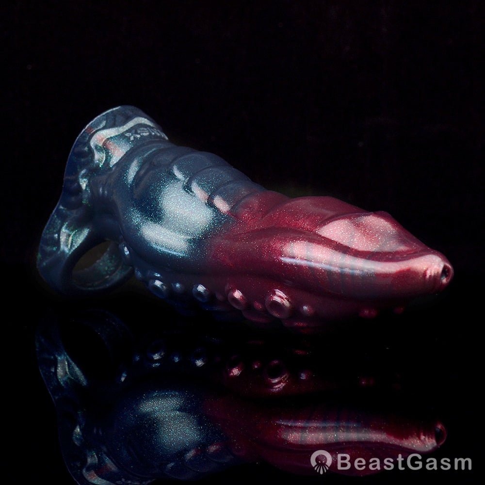 Black Knight Monster Penis Sleeve – Fantasy Spiked Cocksleeve 🏴‍☠️🔥 - BeastGasm