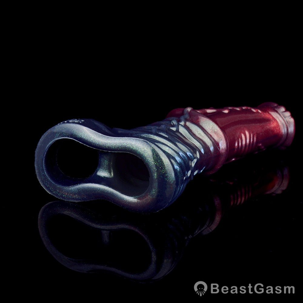 Black Samurai Ninja Penis Sleeve – Fantasy Silicone Extender for Men 🖤⚔️ - BeastGasm