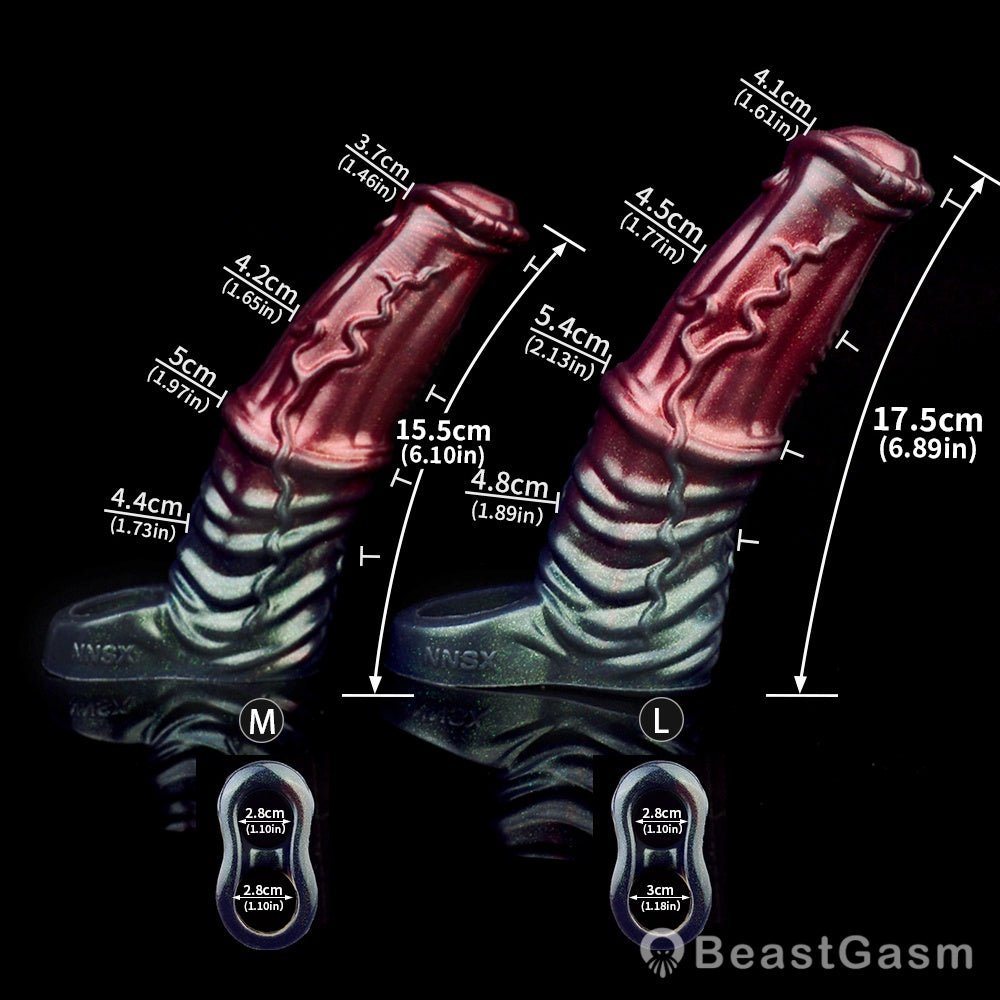 Black Samurai Ninja Penis Sleeve – Fantasy Silicone Extender for Men 🖤⚔️ - BeastGasm