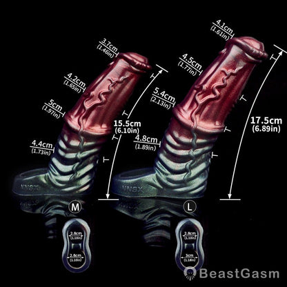 Black Samurai Ninja Penis Sleeve – Fantasy Silicone Extender for Men 🖤⚔️ - BeastGasm