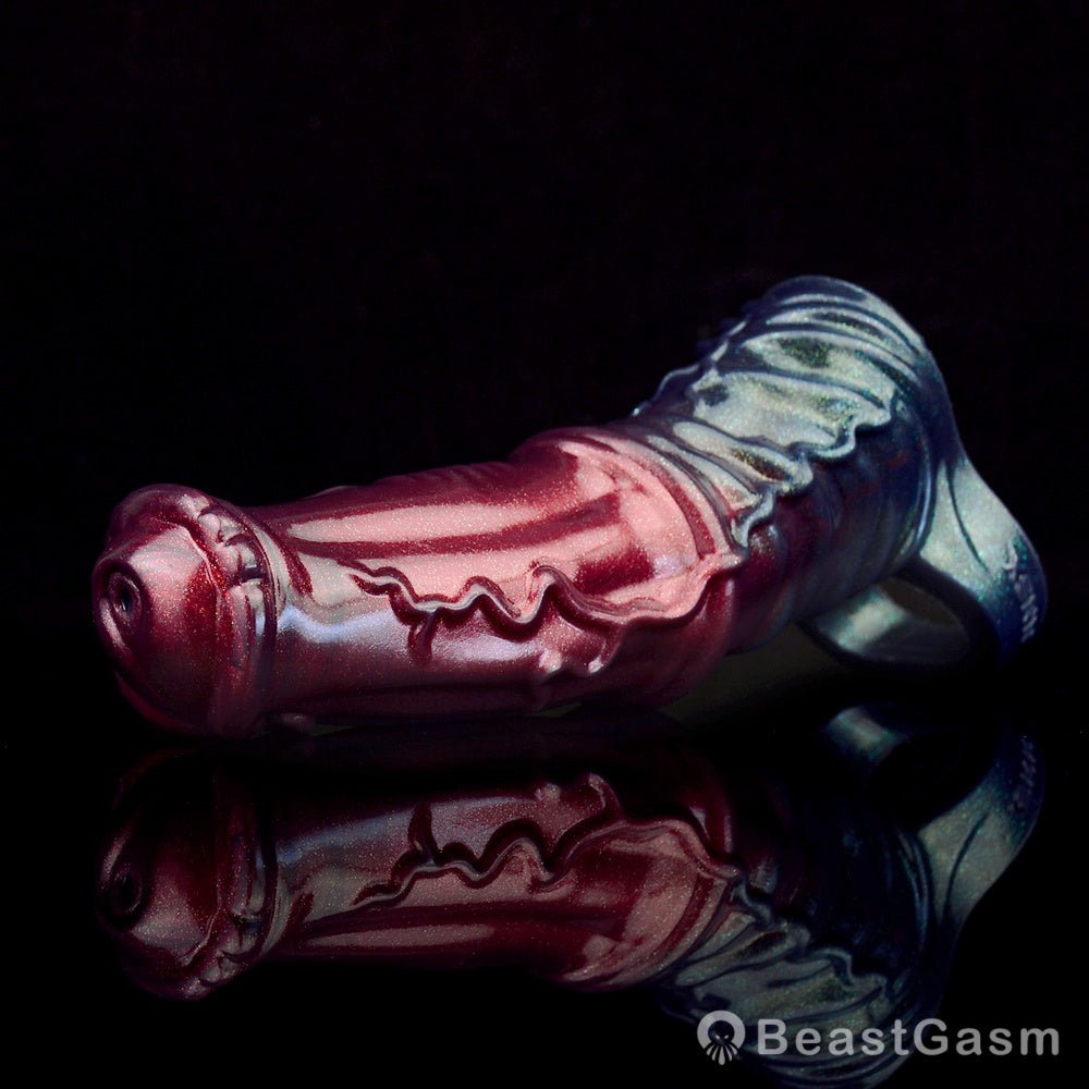 Black Samurai Ninja Penis Sleeve – Fantasy Silicone Extender for Men 🖤⚔️ - BeastGasm