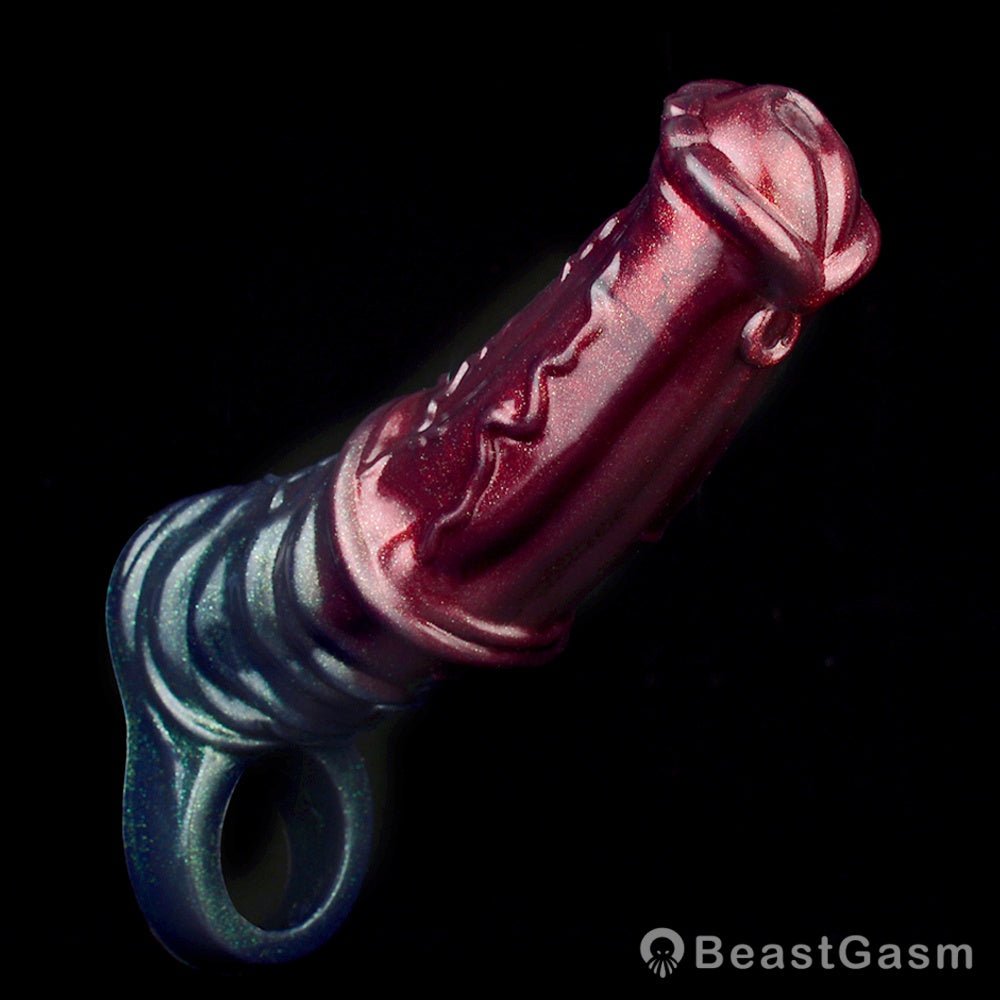 Black Samurai Ninja Penis Sleeve – Fantasy Silicone Extender for Men 🖤⚔️ - BeastGasm