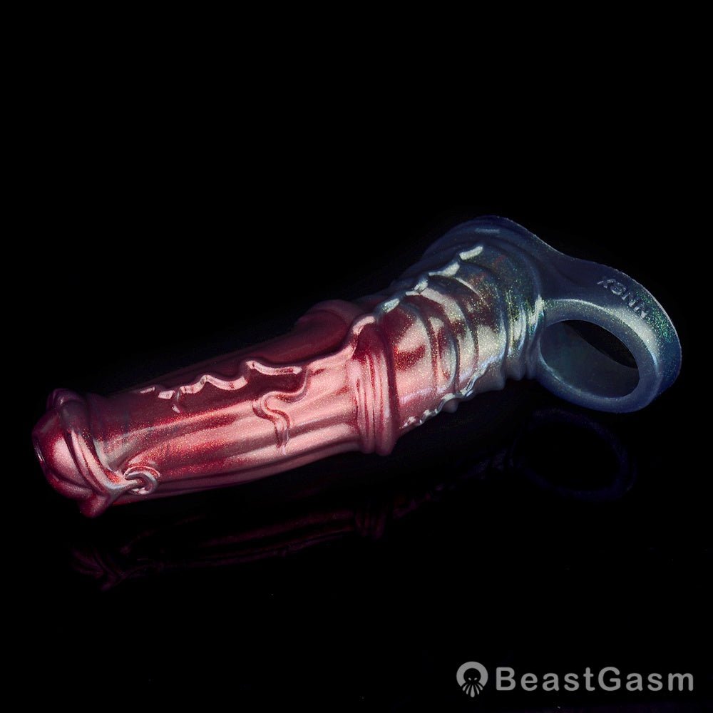 Black Samurai Ninja Penis Sleeve – Fantasy Silicone Extender for Men 🖤⚔️ - BeastGasm