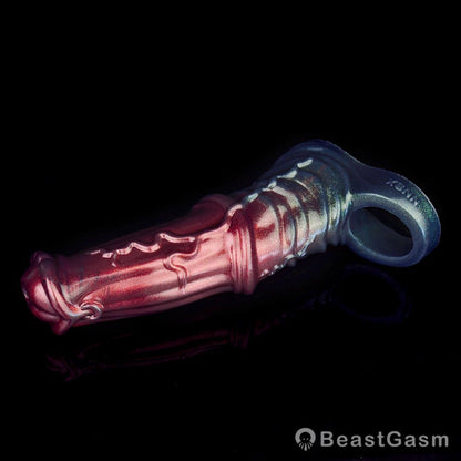Black Samurai Ninja Penis Sleeve – Fantasy Silicone Extender for Men 🖤⚔️ - BeastGasm