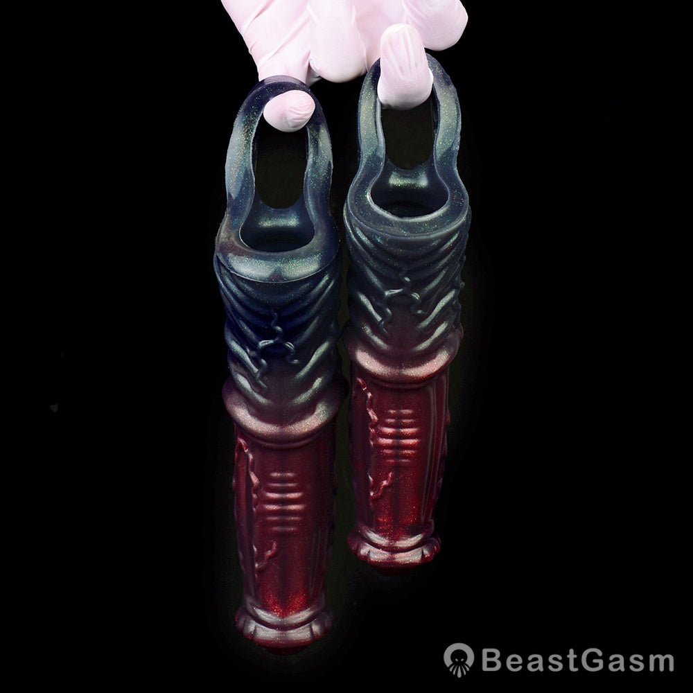 Black Samurai Ninja Penis Sleeve – Fantasy Silicone Extender for Men 🖤⚔️ - BeastGasm