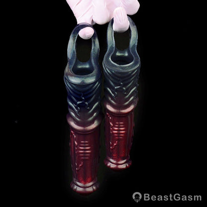 Black Samurai Ninja Penis Sleeve – Fantasy Silicone Extender for Men 🖤⚔️ - BeastGasm