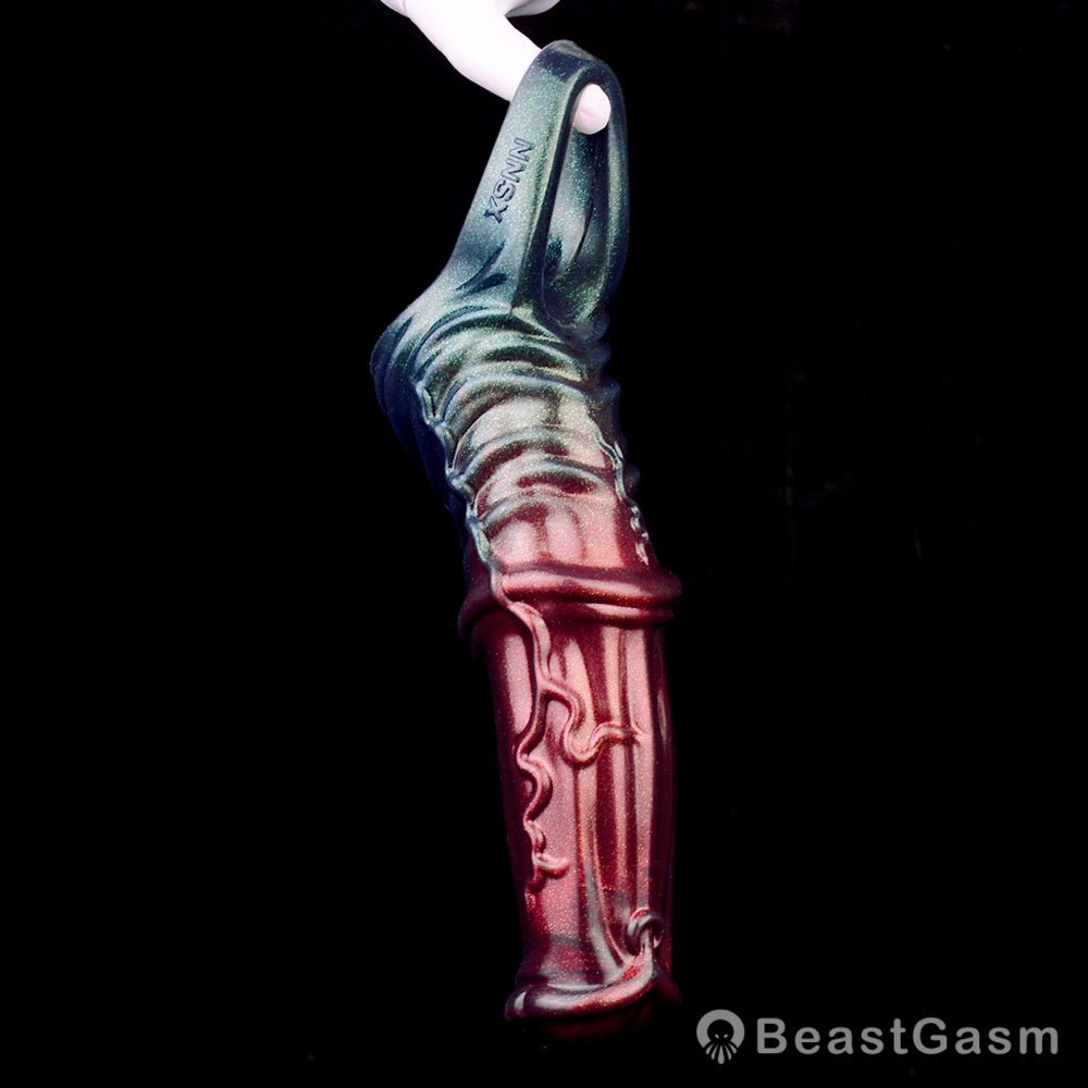 Black Samurai Ninja Penis Sleeve – Fantasy Silicone Extender for Men 🖤⚔️ - BeastGasm