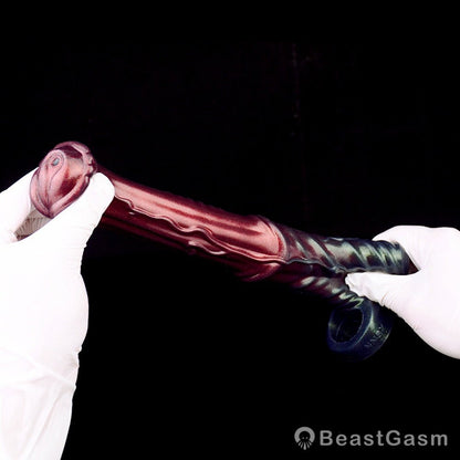 Black Samurai Ninja Penis Sleeve – Fantasy Silicone Extender for Men 🖤⚔️ - BeastGasm