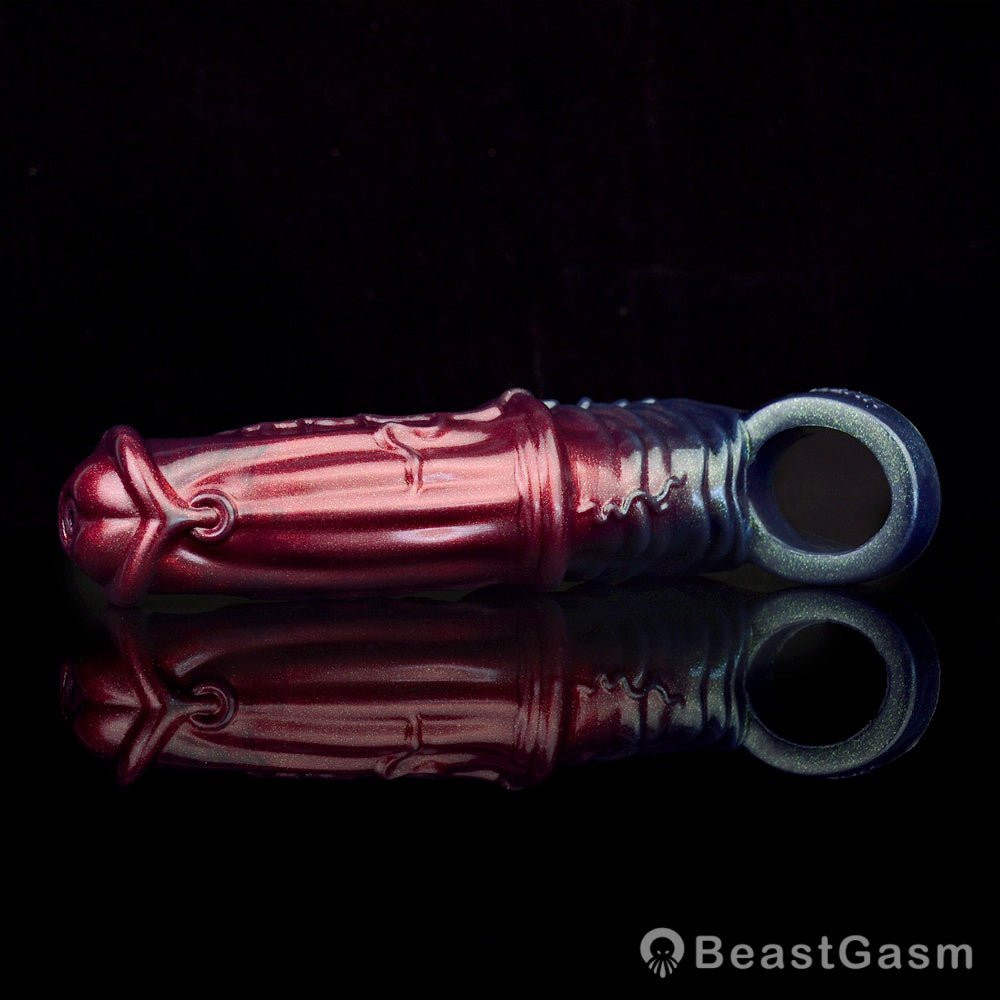 Black Samurai Ninja Penis Sleeve – Fantasy Silicone Extender for Men 🖤⚔️ - BeastGasm