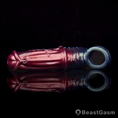 Black Samurai Ninja Penis Sleeve – Fantasy Silicone Extender for Men 🖤⚔️ - BeastGasm