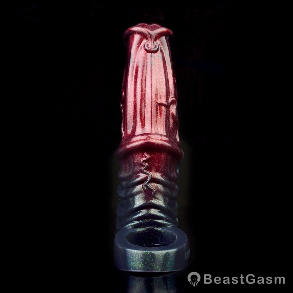 Black Samurai Ninja Penis Sleeve – Fantasy Silicone Extender for Men 🖤⚔️ - BeastGasm