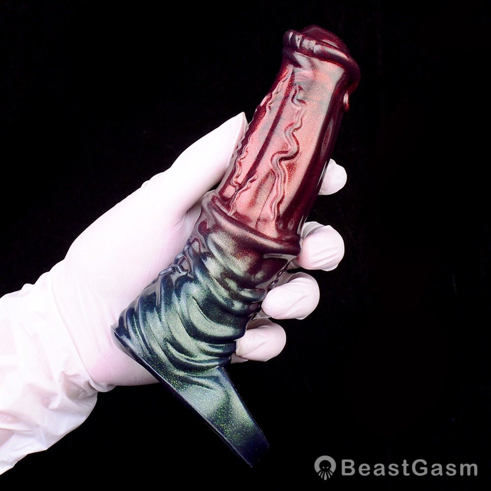 Black Samurai Ninja Penis Sleeve – Fantasy Silicone Extender for Men 🖤⚔️ - BeastGasm