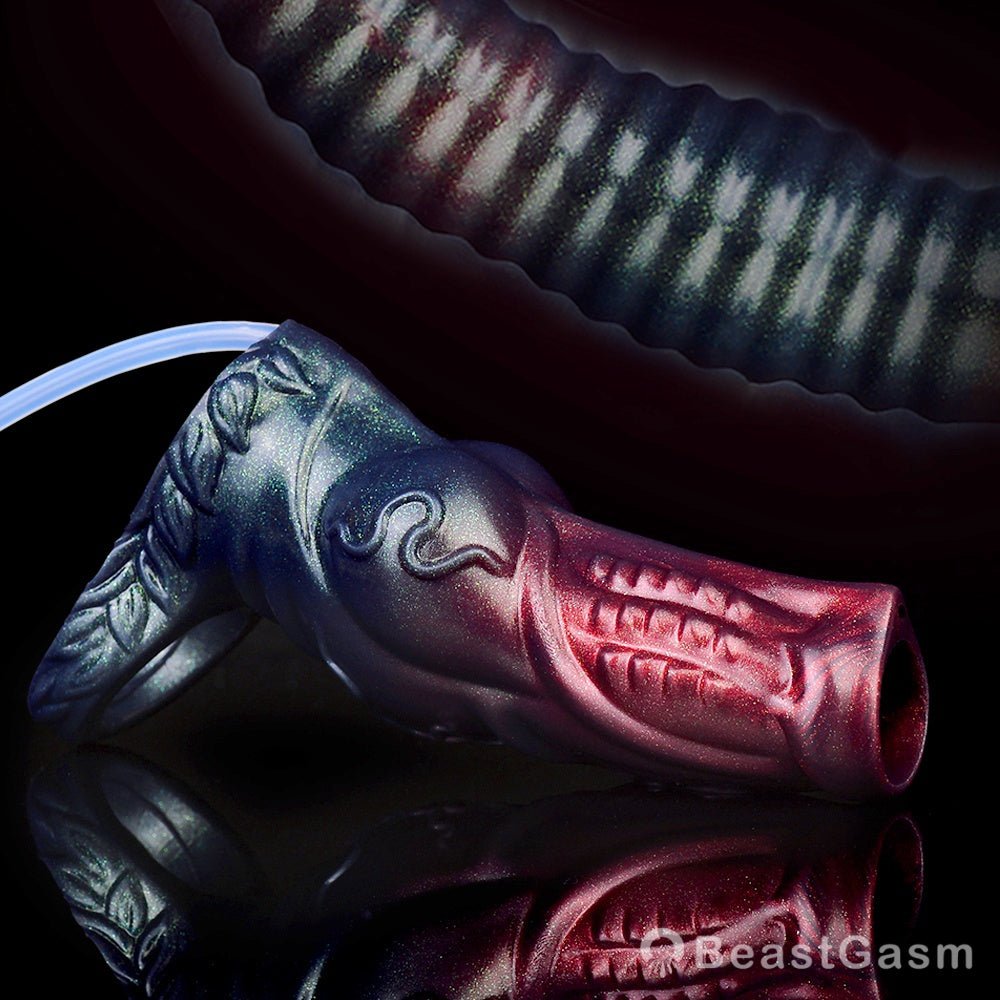 🖤 Black Samurai: Squirting Fantasy Cocksleeve - BeastGasm