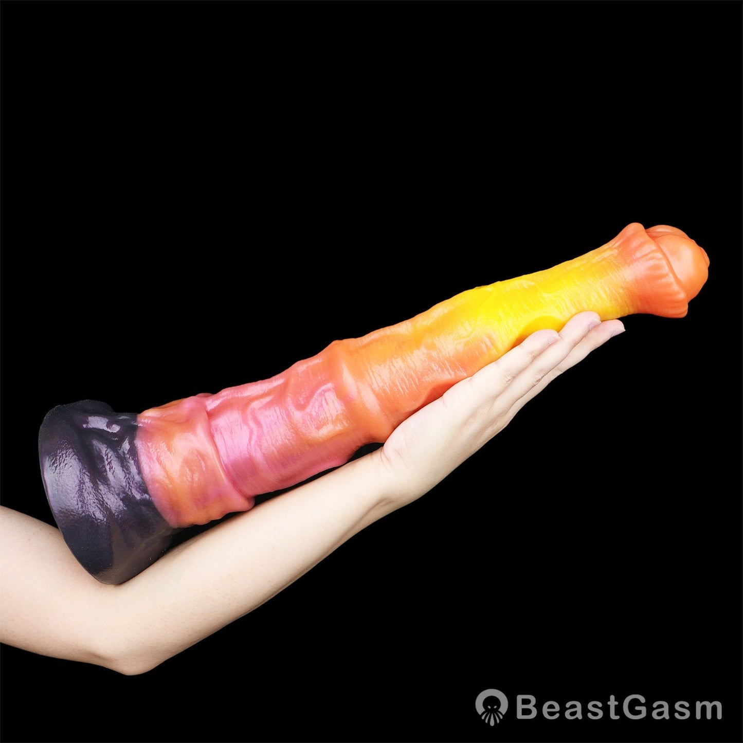 🐎 Blaze Horse Fantasy Dildo – Thick Knot, Hardcore Stretch - BeastGasm