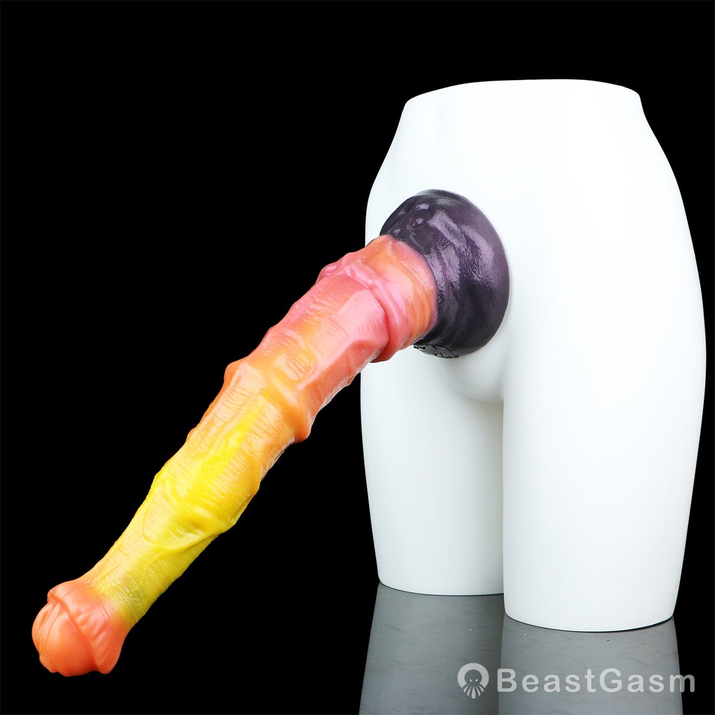 🐎 Blaze Horse Fantasy Dildo – Thick Knot, Hardcore Stretch - BeastGasm