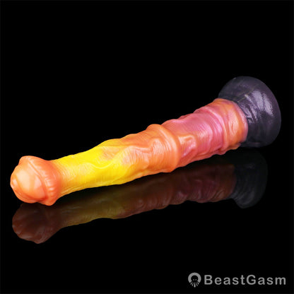 🐎 Blaze Horse Fantasy Dildo – Thick Knot, Hardcore Stretch - BeastGasm
