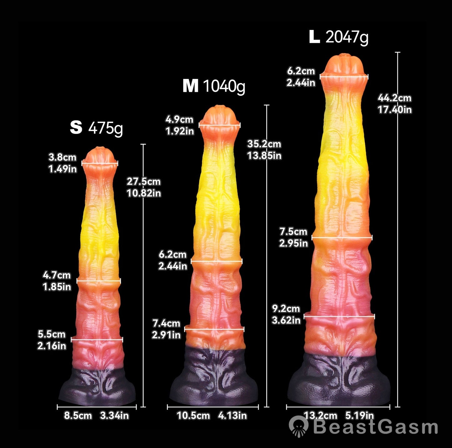 🐎 Blaze Horse Fantasy Dildo – Thick Knot, Hardcore Stretch - BeastGasm