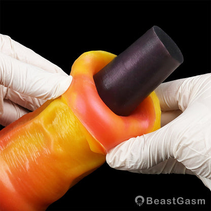 🐎 Blaze Horse Fantasy Dildo – Thick Knot, Hardcore Stretch - BeastGasm