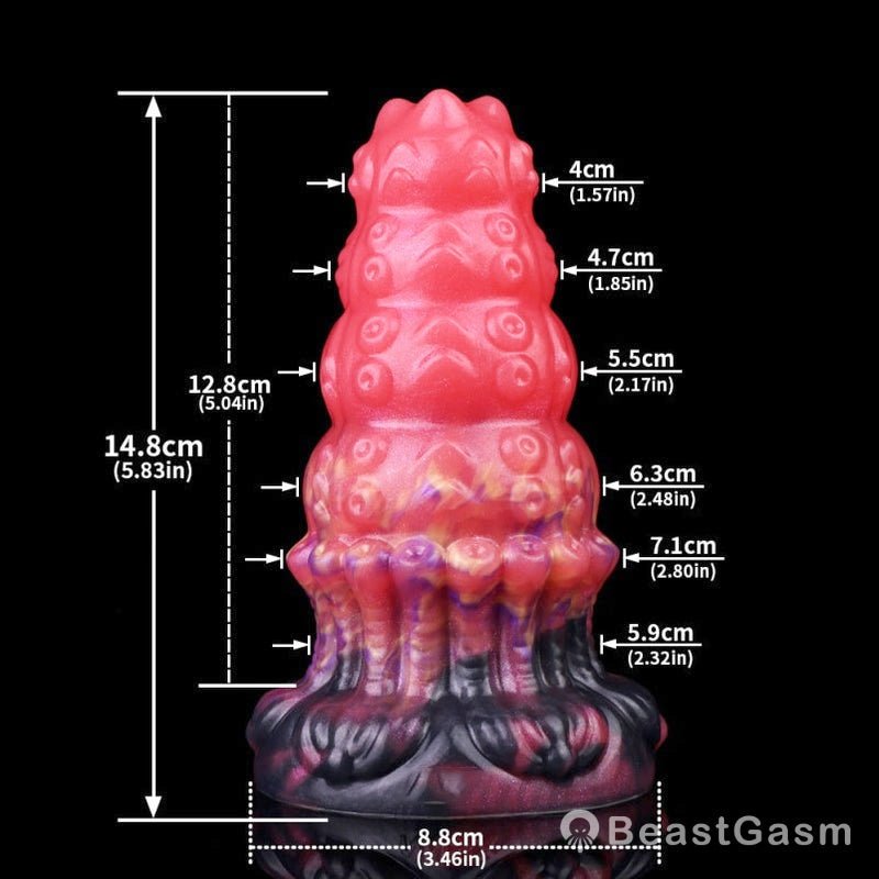 Blood - Iridescent Tentacle Anal Plug – Octopus Fantasy Dildo BeastGasm - BeastGasm