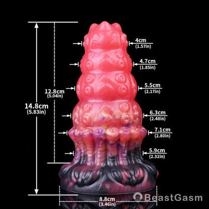 Blood - Iridescent Tentacle Anal Plug – Octopus Fantasy Dildo BeastGasm - BeastGasm