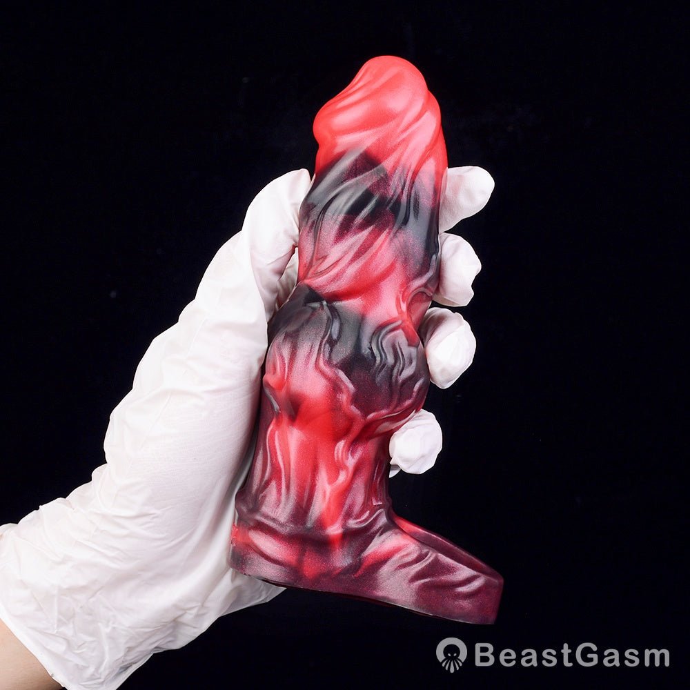 Blood - Red Fantasy Vibrating Cock Sleeve – Deep Pleasure - BeastGasm