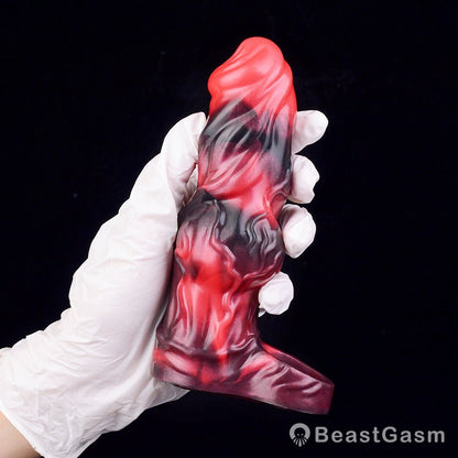 Blood - Red Fantasy Vibrating Cock Sleeve – Deep Pleasure - BeastGasm