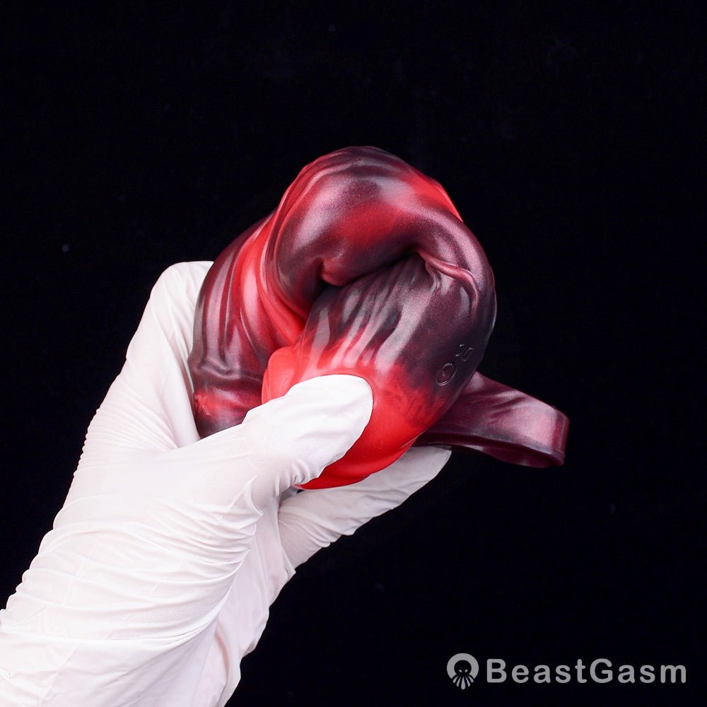Blood - Red Fantasy Vibrating Cock Sleeve – Deep Pleasure - BeastGasm