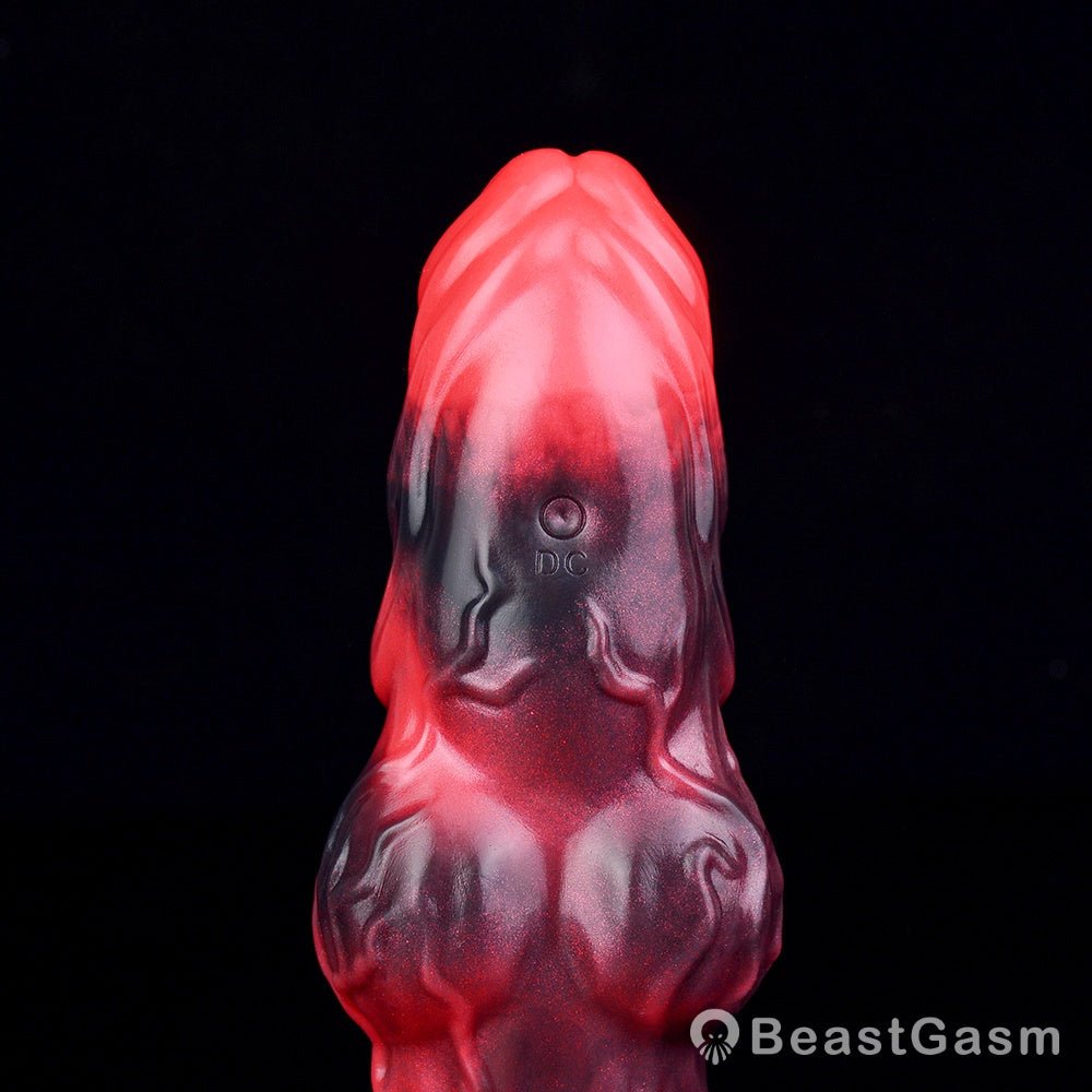Blood - Red Fantasy Vibrating Cock Sleeve – Deep Pleasure - BeastGasm