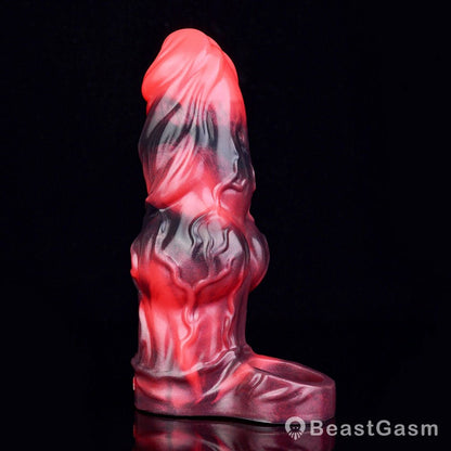 Blood - Red Fantasy Vibrating Cock Sleeve – Deep Pleasure - BeastGasm