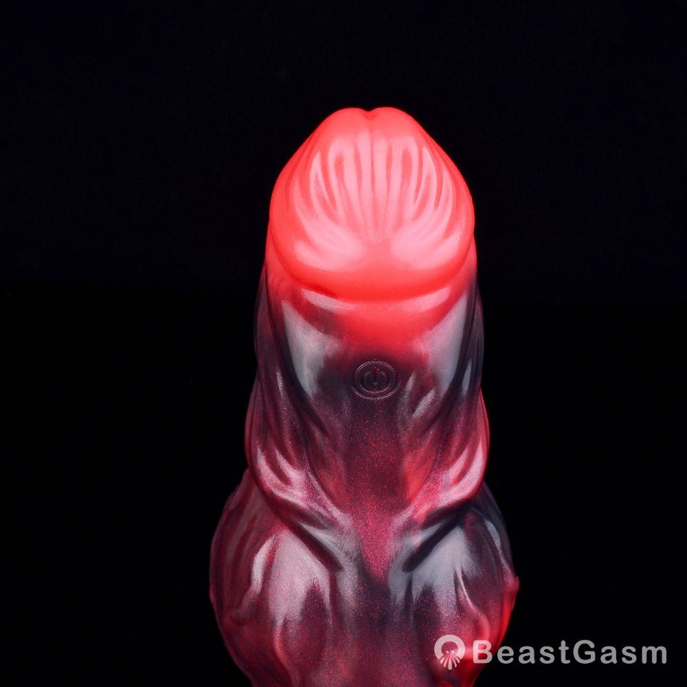 Blood - Red Fantasy Vibrating Cock Sleeve – Deep Pleasure - BeastGasm
