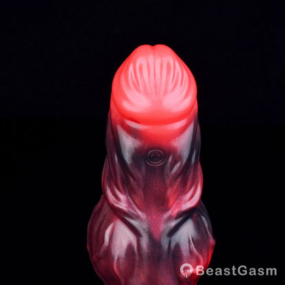 Blood - Red Fantasy Vibrating Cock Sleeve – Deep Pleasure - BeastGasm