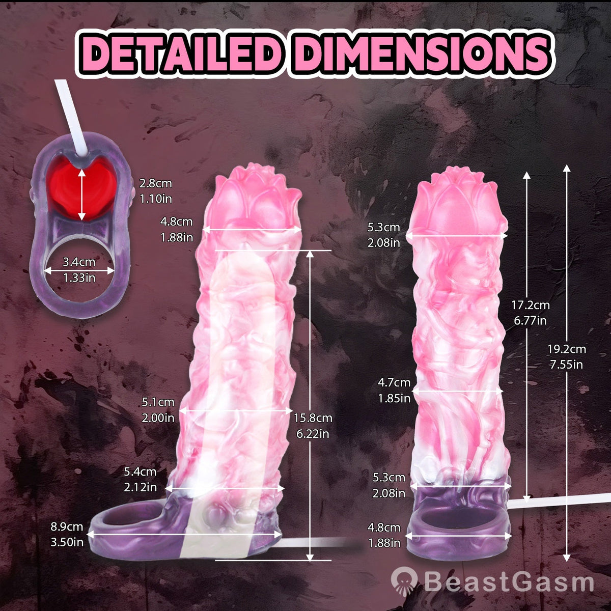 🌸 Blossom Dragon Fantasy Sleeve | Ultimate Pleasure Cover - BeastGasm