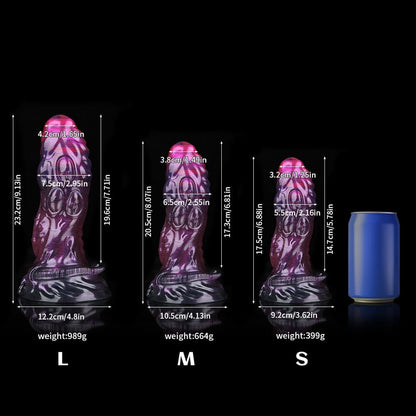 Bold Black & Purple Fantasy Dildo – BeastGasm’s Best - BeastGasm