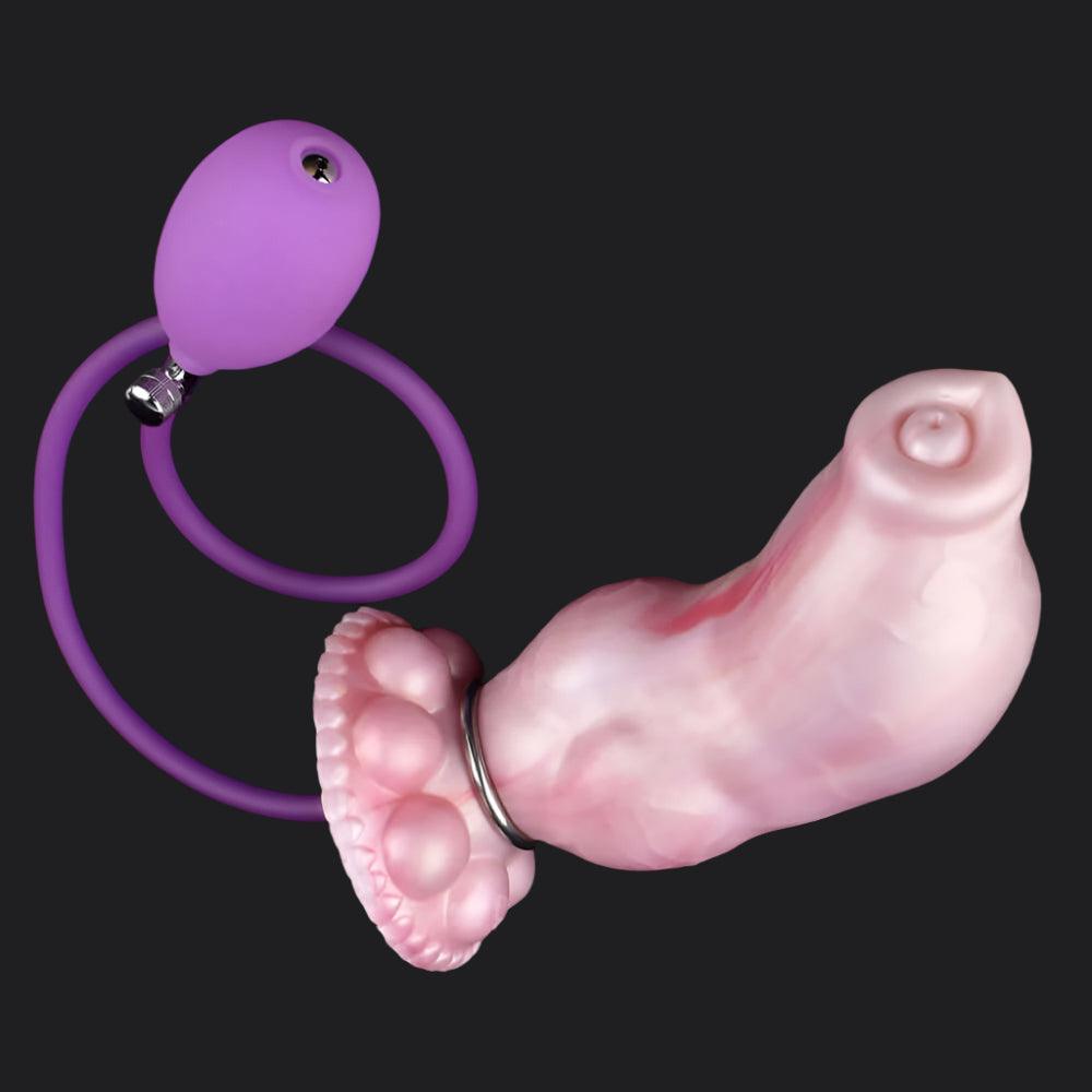 Bulldog Dog Knot Dildo – Inflatable Kink Toy by BeastGasm