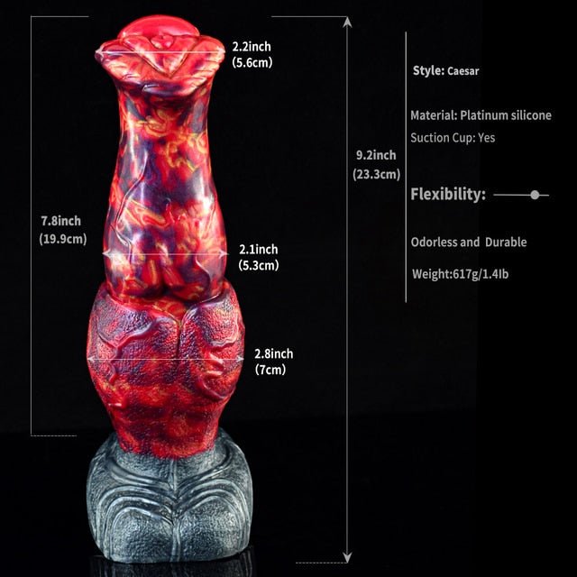 🐴 Caesar Horse Dildo – Thick Knot Fantasy with Suction Cup Base - BeastGasm