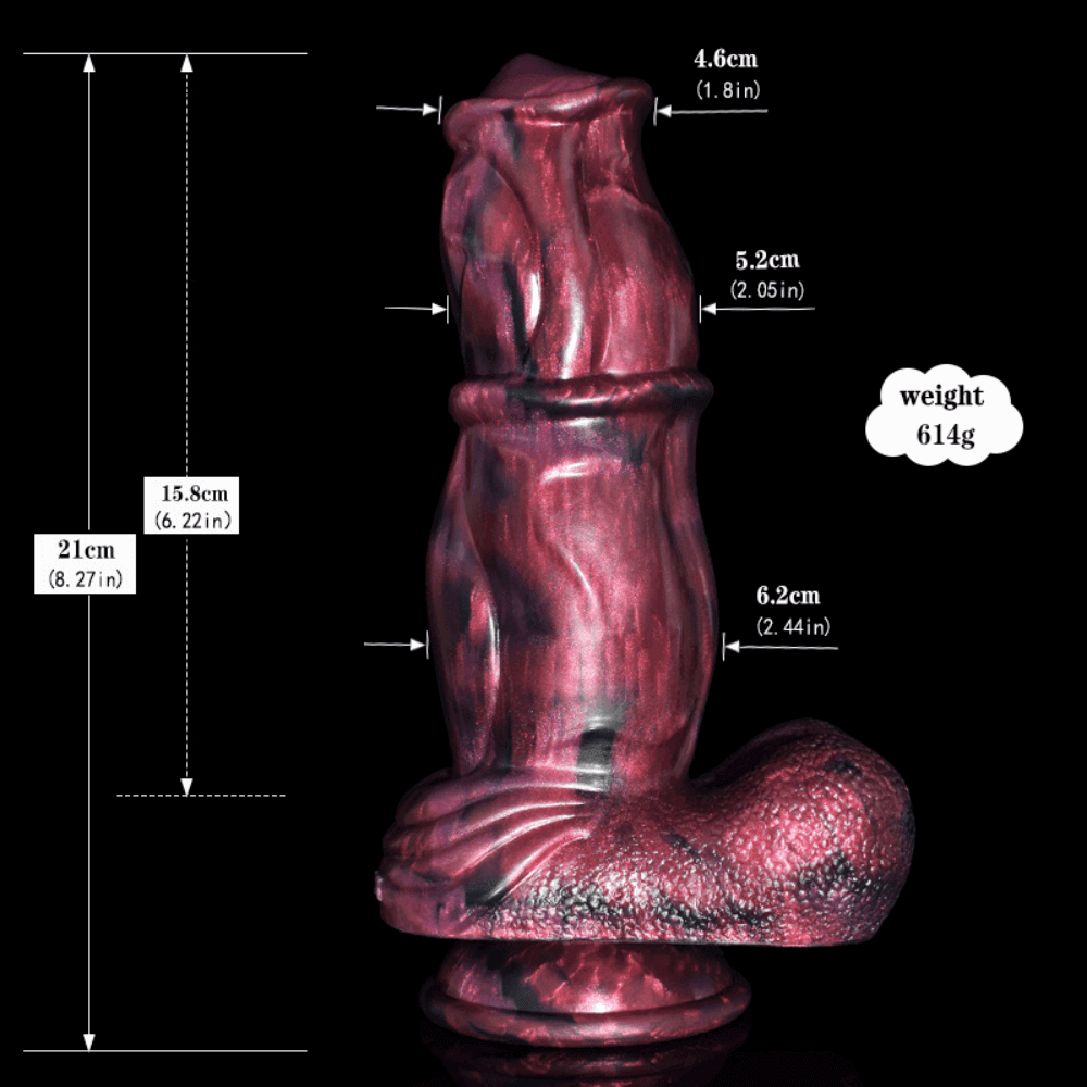 Canine Fantasy Dildo – Flared Tip & Textured Shaft - BeastGasm