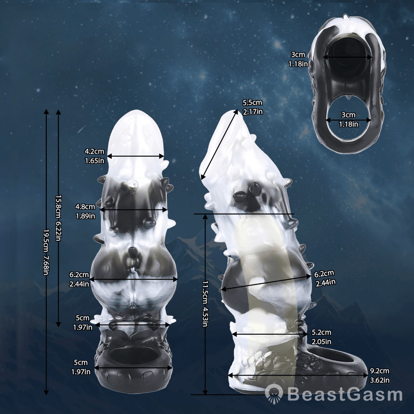 🐶 Canine Fantasy Vibrating Wearable Penis Sleeve - BeastGasm