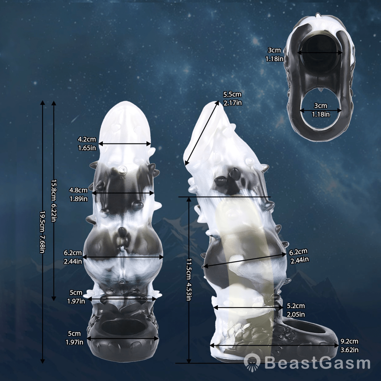 🐶 Canine Fantasy Vibrating Wearable Penis Sleeve - BeastGasm