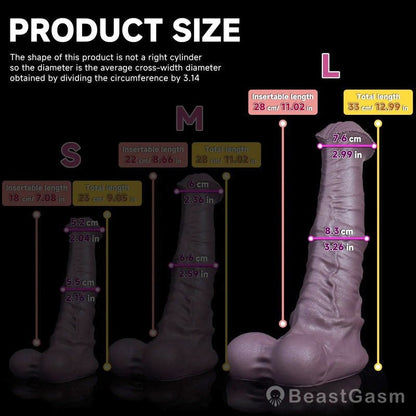 🐴 Centaur Horse Dildo – Safe Platinum Silicone, Realistic Texture - BeastGasm