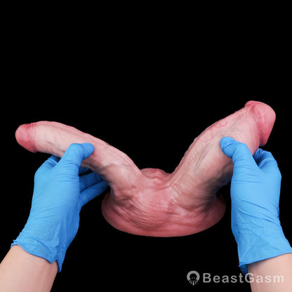 🐉 Cerberus Y-Fork Fantasy Double Dildo | Split-Shaft Design - BeastGasm