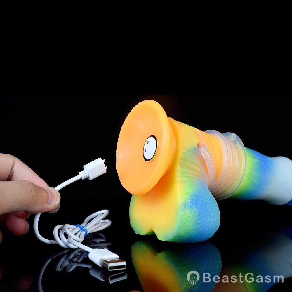 🐎 Chiron 9.6 - Inch Luminous Horse Vibrator with Ejaculation - BeastGasm