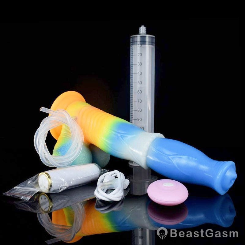 🐎 Chiron 9.6 - Inch Luminous Horse Vibrator with Ejaculation - BeastGasm
