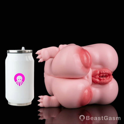 🧸 Chubby Bear-Girl Sex Doll Torso – Dual-Channel Silicone Toy - BeastGasm