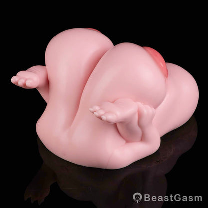 🧸 Chubby Bear-Girl Sex Doll Torso – Dual-Channel Silicone Toy - BeastGasm