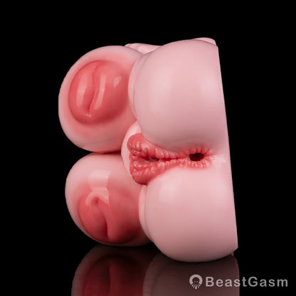 🧸 Chubby Bear-Girl Sex Doll Torso – Dual-Channel Silicone Toy - BeastGasm