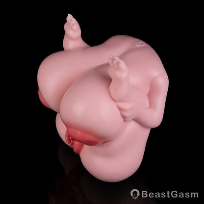 🧸 Chubby Bear-Girl Sex Doll Torso – Dual-Channel Silicone Toy - BeastGasm