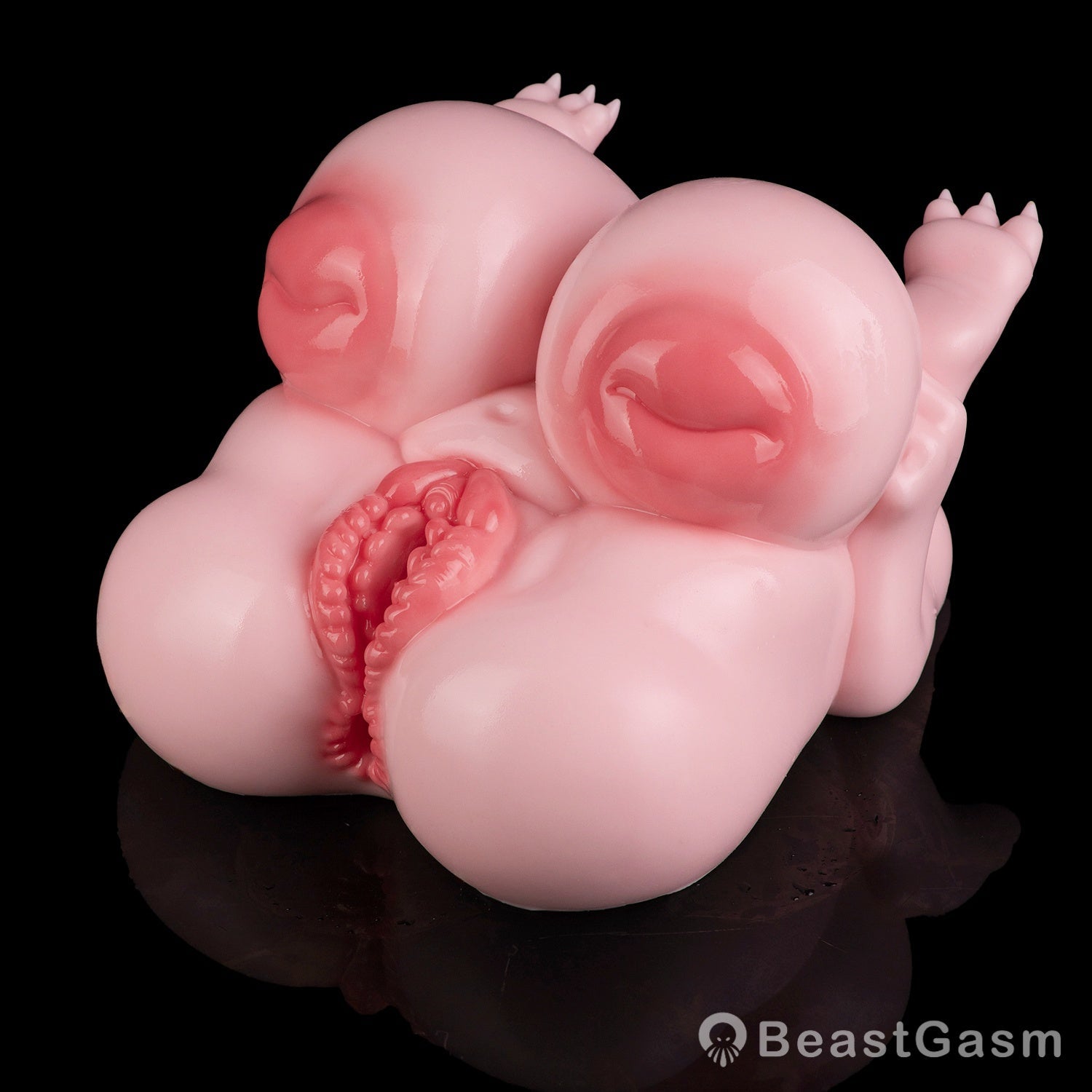 🧸 Chubby Bear-Girl Sex Doll Torso – Dual-Channel Silicone Toy - BeastGasm
