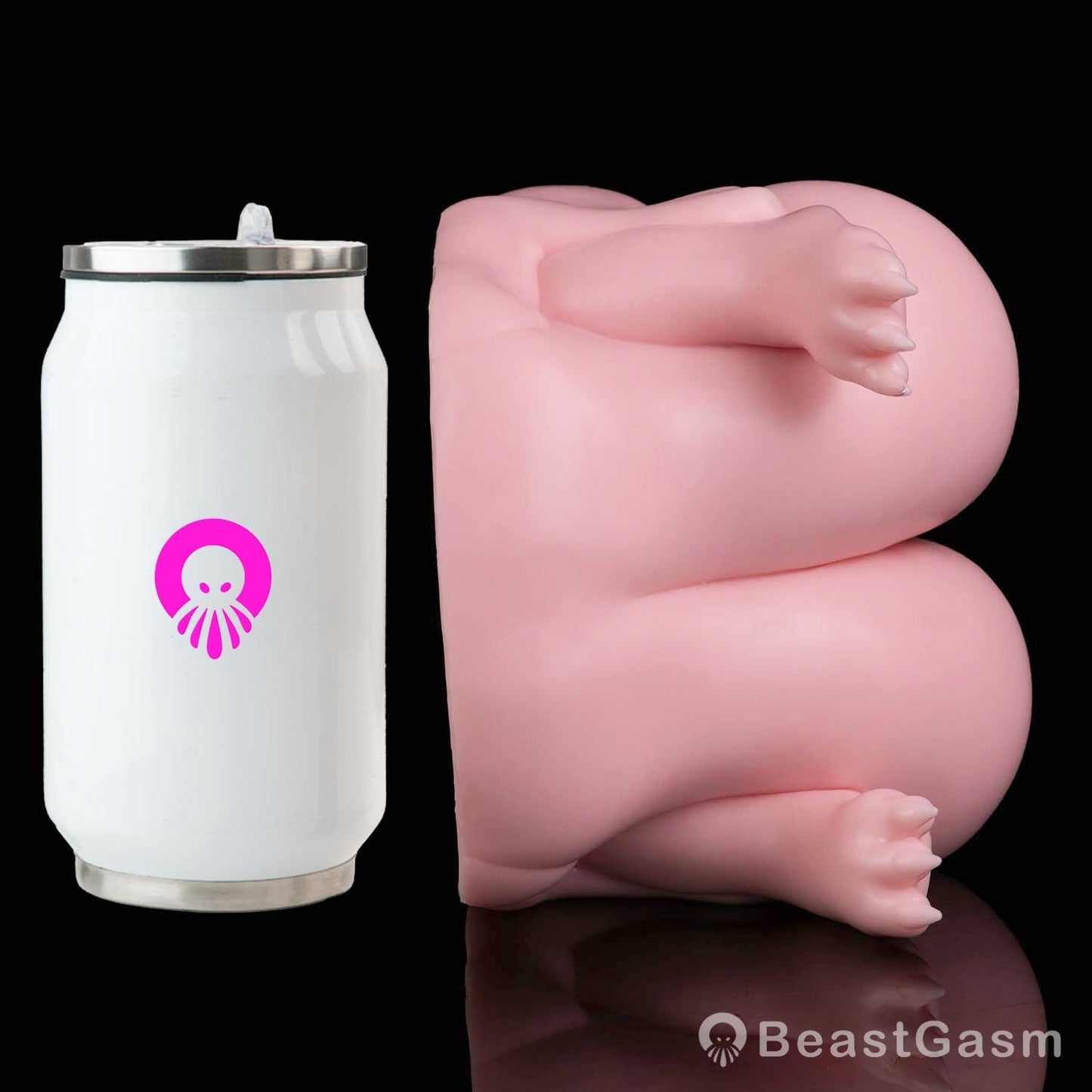 🧸 Chubby Bear-Girl Sex Doll Torso – Dual-Channel Silicone Toy - BeastGasm